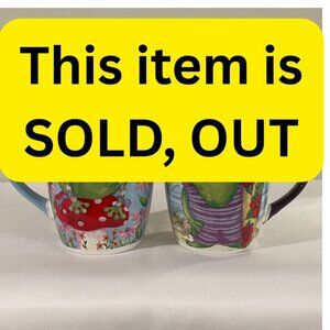 (NWT) GIBSON HOME "Froggy Fun" Set of 2 Ceramic Mugs 27 OZ
